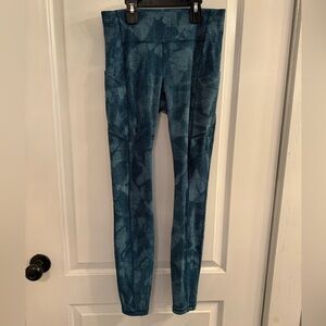 Lululemon Speed Up Tight 28" Illusion Tidal Teal Bermuda Teal